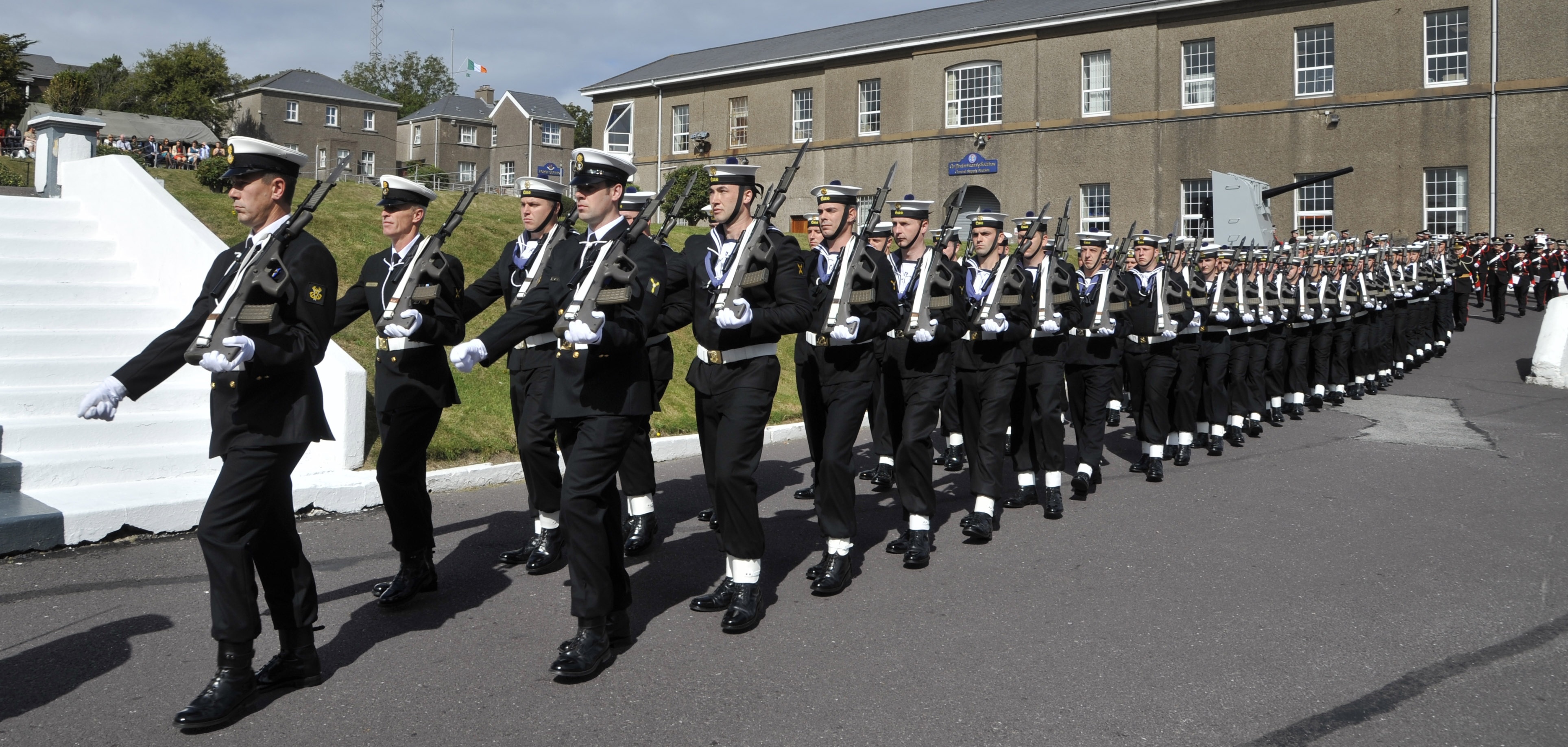 Naval Service personnel on parade, September 2013.